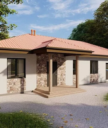 Вистерия, дом из газоблока, 163 кв.м.