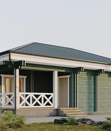 Рудольф, каркасный дом, 73 м2