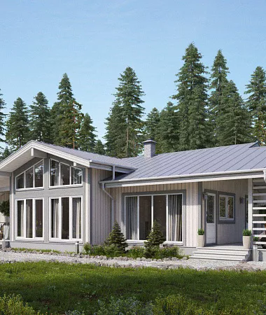 Калатея, каркасный дом, 150 м2