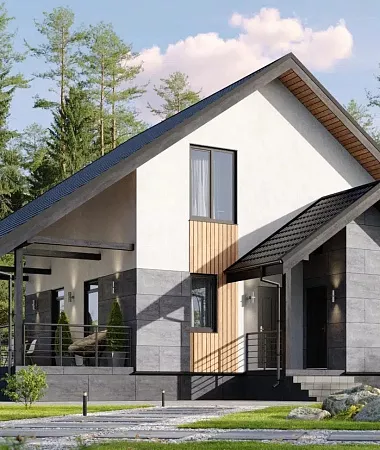 Трель, дом из газоблока, 121 м2