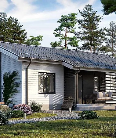 Дрозд, каркасный дом, 132 м2