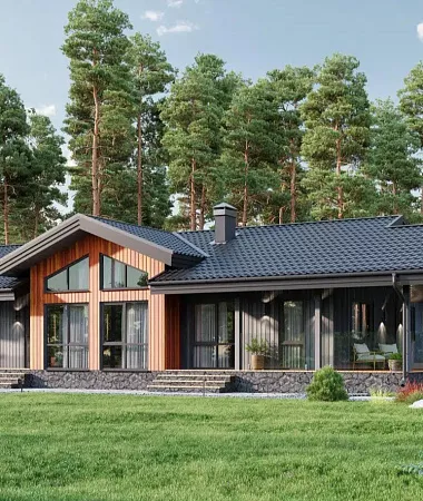 Талант, каркасный дом, 183 м2