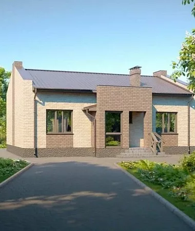 Бамбино, дом из газоблока, 126 м2