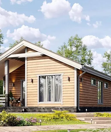Базиль, каркасный дом, 91 м2