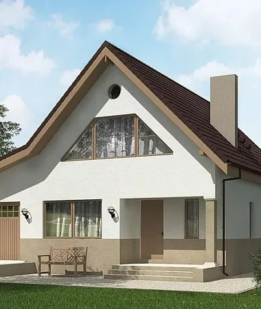 Карамель, дом из газоблока, 173 м2