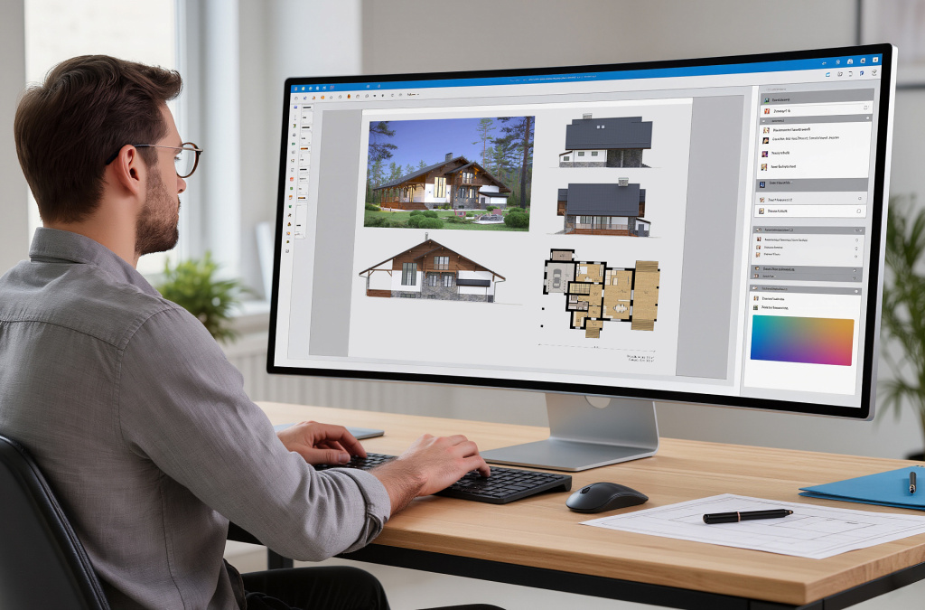 Проектирование домов в стиле шале с террасой