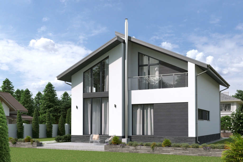 Проект дома с мансардой