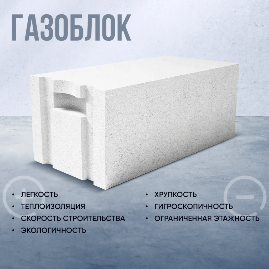 Главные плюсы строительство дома из газоблока