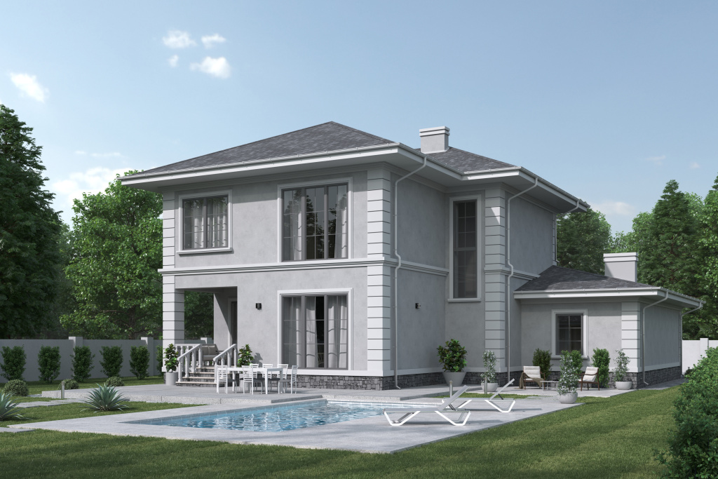 Проект дома на 2 этажа