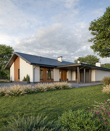 Кальдерон, дом из газоблока, 278 м2