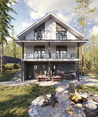 Феличита, дом изи газоблока, 262 м2