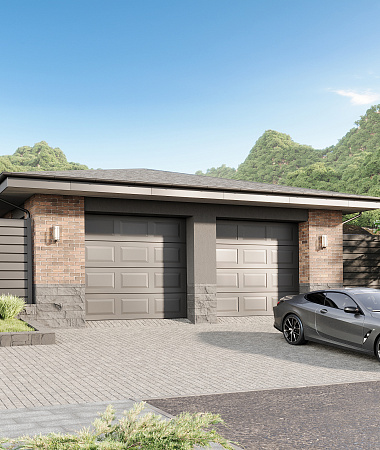 Брауни, гараж из газоблока, 80 м2