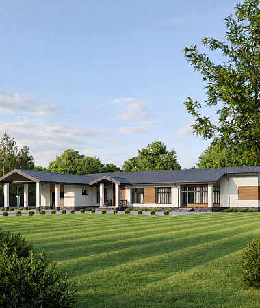 Вилладжио, дом из газоблока, 222 м2