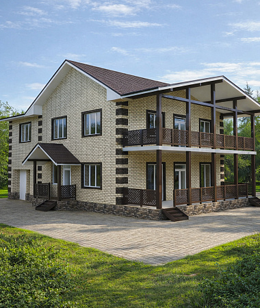 Сигма, дом из газоблока, 350 м2