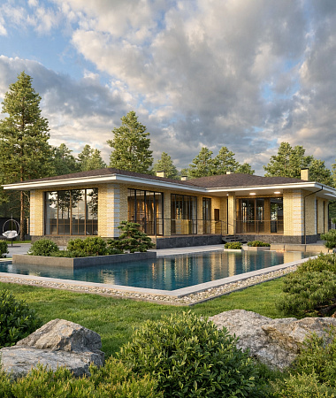 Луиза, баня из газоблока, 240 кв.м.