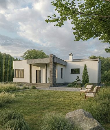 Монтерей, дом из газоблока, 135 кв.м.