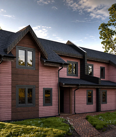 Близнецы, каркасный дом, 259 м2