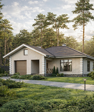 Зефир, дом из газоблока, 145 м2