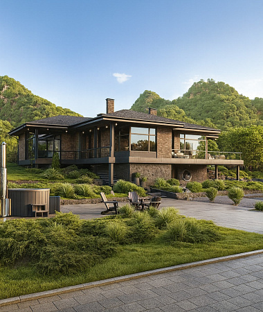 Маэстро, дом из газоблока, 350 м2