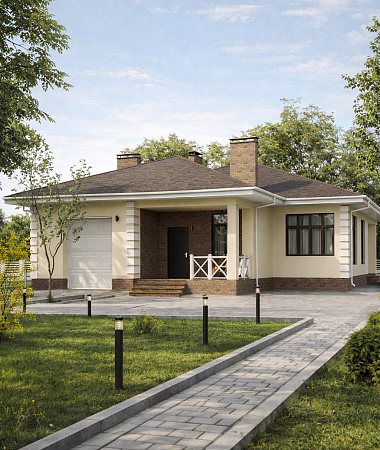 Ясный, дом из газоблока, 240 м2