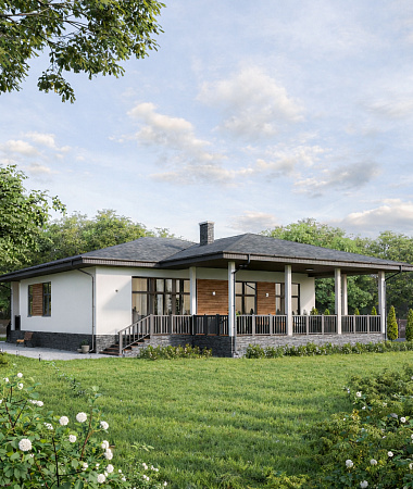 Сорренто, дом из газоблока, 186 м2