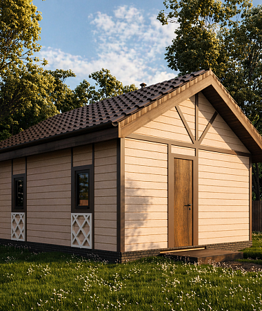 Черемуха, каркасный дом, 25 м2