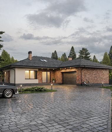 Сильвия, дом из газоблока, 364 м2