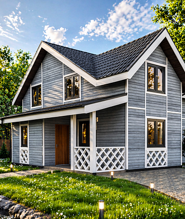 Мальва, каркасный дом, 133 м2