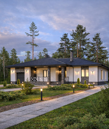 Бриз, дом из газоблока, 211 м2