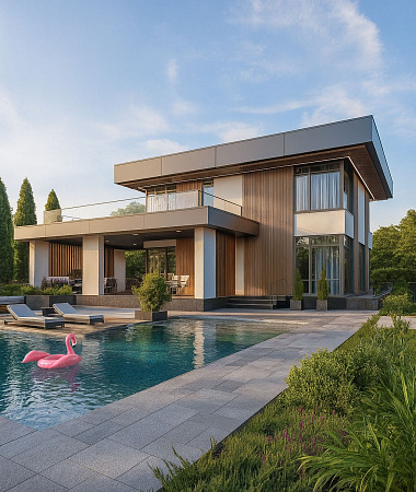 Аура, дом из газоблока, 583 м2