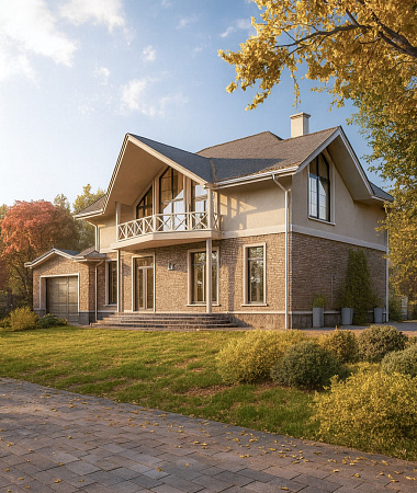 Роксана, дом из газоблока, 283 м2