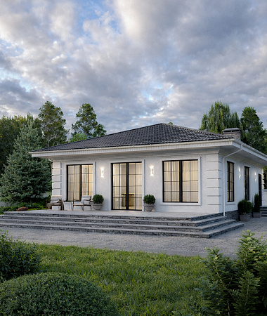 Милана, баня из газоблока, 112 м2