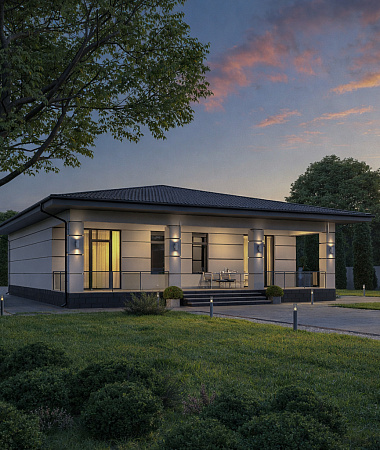 Флора, дом из газоблока, 162 м2