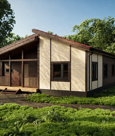 Муза, каркасный дом, 111 м2