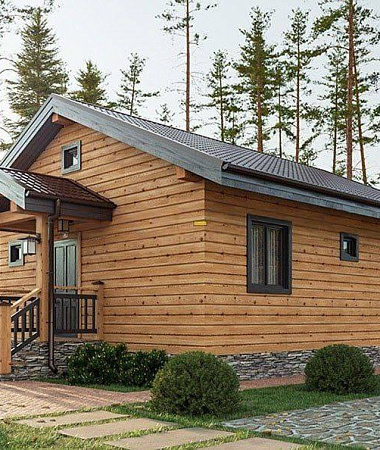 Карина, каркасный дом, 56 м2
