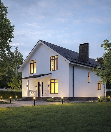 Пенелопа, дом из газоблока, 182 м2