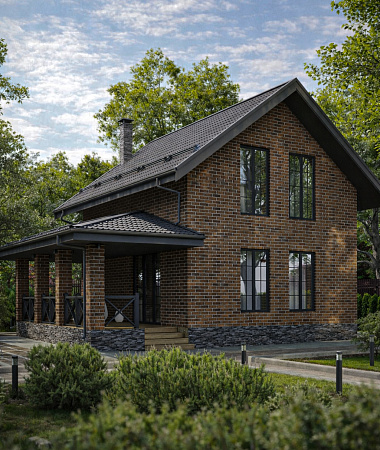 Италика, дом из газоблока, 124 м2