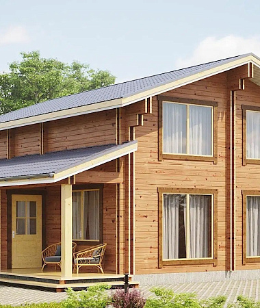 Роберт, каркасный дом, 120 м2