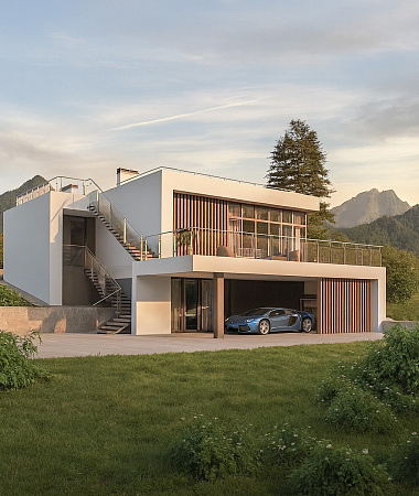 Терра, дом из газоблока, 352 м2