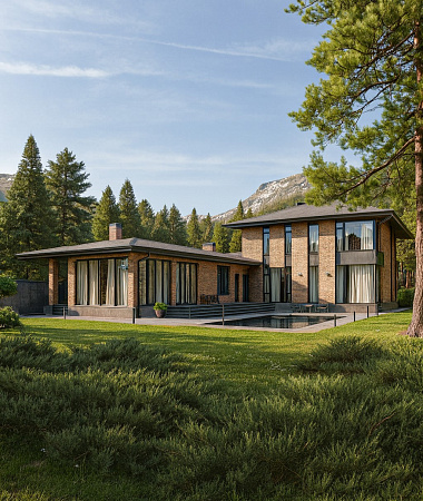 Мускат, дом из газоблока, 420 м2