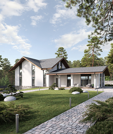 Элеганс, дом из газоблока, 441 м2