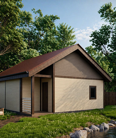 Ясень, каркасный дом. 41 м2