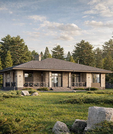 Кембридж, дом из газоблока, 250 м2