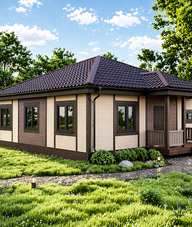 Анна, каркасный дом, 89 м2