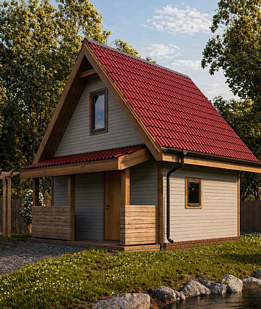 Борей, каркасный дом, 29 м2